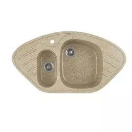 мойка кухонная мраморная greenstone 95x51 grs-14-302 песочный