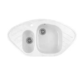 мойка кухонная мраморная greenstone 95x51 grs-14-331 белый