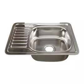 мойка кухонная нержавеющая сталь mixline 50х65 529332