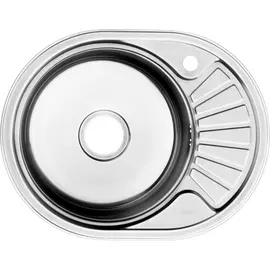 мойка врезная iddis suno s 60х47 круглая с полкой нержавеющая сталь sun60pli77