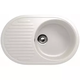 мойка накладная ulgran u-107-331 72х45 круглая с полкой белый
