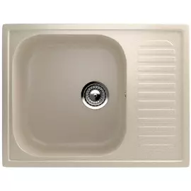 мойка накладная ulgran u-202-328 50х64 прямогуольная с полкой песок