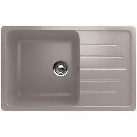 мойка накладная ulgran u-400-302 50х75 прямоугольная с полкой бежевый