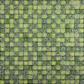 мозаика из стекла natural ice-06 зеленая 29.8x29.8