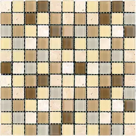 Мозаика из стекла Natural MSD-419 многоцветная 30x30