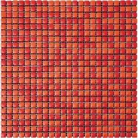 мозаика из стекла natural tc-11 красная 31.5x31.5