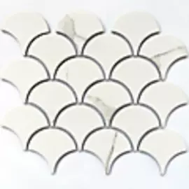 Мозаика керамическая Calacatta-scale 22x25 серый