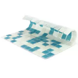 мозаика natural стеклянная бирюзовый 31,5*31,5 stp-bl026