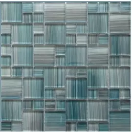 Мозайка стеклянная LV-CO086 300*300 темно-бирюзовый микс