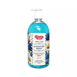 мыло жидкое 1л русское поле 3в1 васильково-ромашковое 754