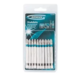 набор бит 10шт. ph2 70мм, gross 11378