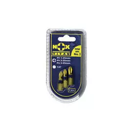 набор бит 3шт ph-1,2,3-25мм nox titan 556663
