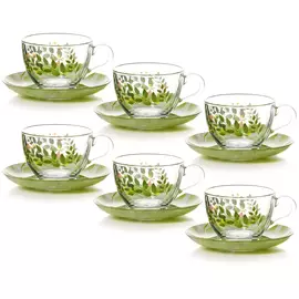 Набор чайный БАТТЕРФЛАЙС 6персон 215мл 97948B/D