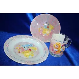 Набор детской посуды 3 пр. ПРИНЦЕССА И УКРАШЕНИЯ H1492