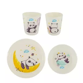 набор детской посуды panda little angel la1105-нк