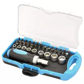 набор инструмента 38 предметов, 1/4"dr, crv, autovirazh av-212038