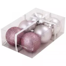 набор из 6 шаров 8см pb8-6smb-p, пластик 001462