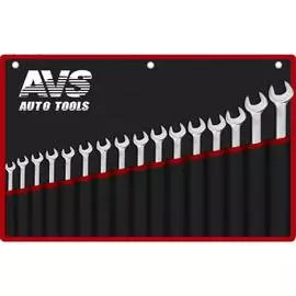 Набор ключей гаечных комбинированных в сумке (6-24 мм) (16 предметов) AVS K3N16M
