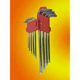 Набор ключей TORX, 9шт.T10 - T50, большие