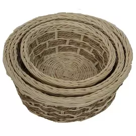 набор корзин плетеных 3шт ротанг 06-016