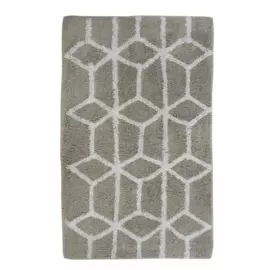 набор ковриков для ванной и туалета 2шт 40*45см/50*80см лабиринт аквалиния серый хлопок s-0505-80g