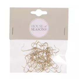 набор крючков для игрушек 50 шт. 10*11,5 см золото