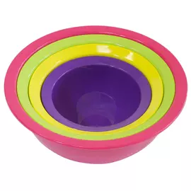 Набор мисок 3шт 1.3л,2.2л,5л +дуршлаг 26см Дорос Архимед Р2073