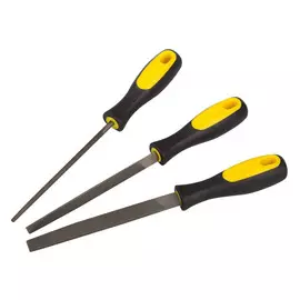 Набор напильников 3 шт с двухкомпонентной ручкой, №2, 150мм STAYER "PROFI" 01681-15-H3