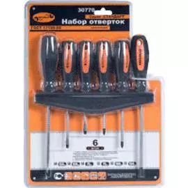 Набор отверток (АвтоDело) 6пр.(с круглым стержнем) (30770)