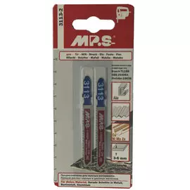 набор пилок для лобзика 2шт по металлу mps 3113-2