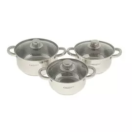Набор посуда 6 пр. Гретта /1,6л+2,2л.+3,2л/ КТ-04-А