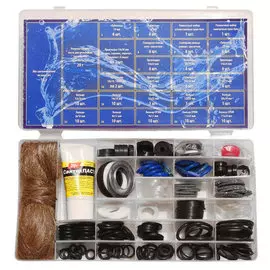 Набор прокладок для смесителя и бытовой сантехники Сантехник № 4 (более 200 шт), MP-У /ШК/