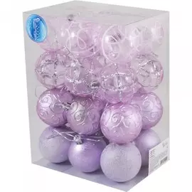 набор шаров 24шт 6см sycb17-338 волшебная страна пластик 003336