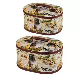 Набор шкатулок из 2шт 24*17,5*12/19*13*9см 706-269