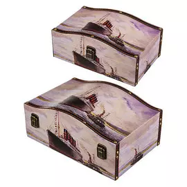 Набор шкатулок из 2шт 30*20*13/24*15*10см 706-256