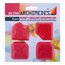 Набор шпателей для силиконовых герметиков 4шт. ARCHIMEDES Stabi 90790