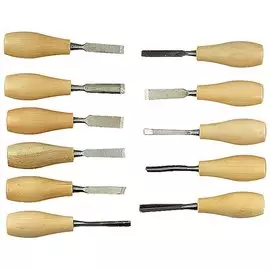 набор стамесок фигурных с деревянной ручкой мини dexx 1834-h11_z01