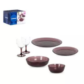 набор столовый идиллия лилак 30пр luminarc o0016