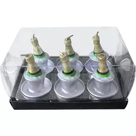 Набор свечей Шампанское в ведерке 6шт