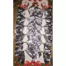 Набор украшений Бант серебряные искры 5*5см, 12шт.39196