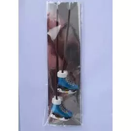 Набор украшений подвесных СИНИЕ КОНЬКИ 23,5*7,5*1,5см полирезин /2шт./ 41812