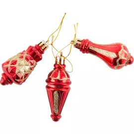 набор украшений трио волшебная страна 3шт 7см пластик 005648