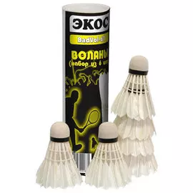 Набор валанов для бадминтона BadVol 6шт 6Т