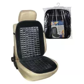 Накидка на сиденье "Nova Bright" бамбуковая (чёрные плоские пластины)