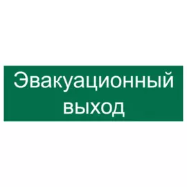 наклейка 300х100мм эвакуационный выход