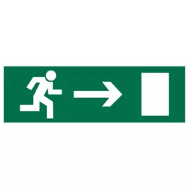 наклейка 300х100мм к эвакуационному выходу направо