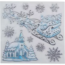 наклейка интерьерная новогодняя pox6674v волшебная страна 003190