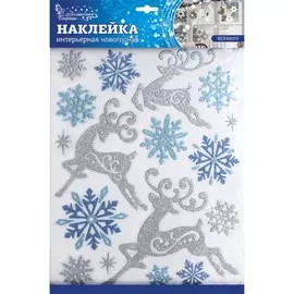 наклейка интерьерная новогодняя rex4903v волшебная страна 003182