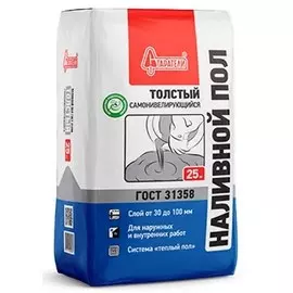 наливной пол толстый старатели, 25 кг