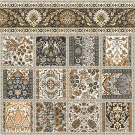 Напольная плитка Nauryz 61х61 Край Коричневый